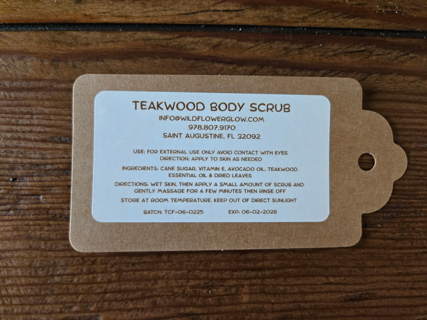 Teakwood Body Scrub