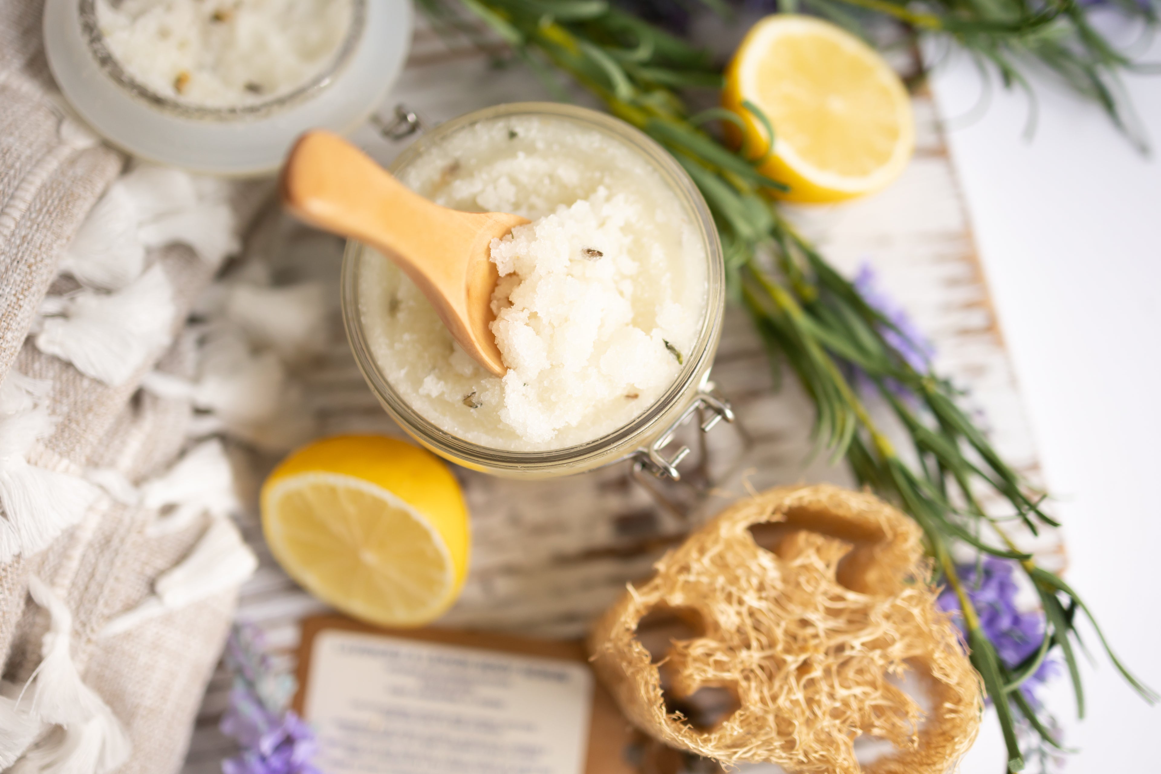 Lemon Body Scrub – Brighten & Refresh