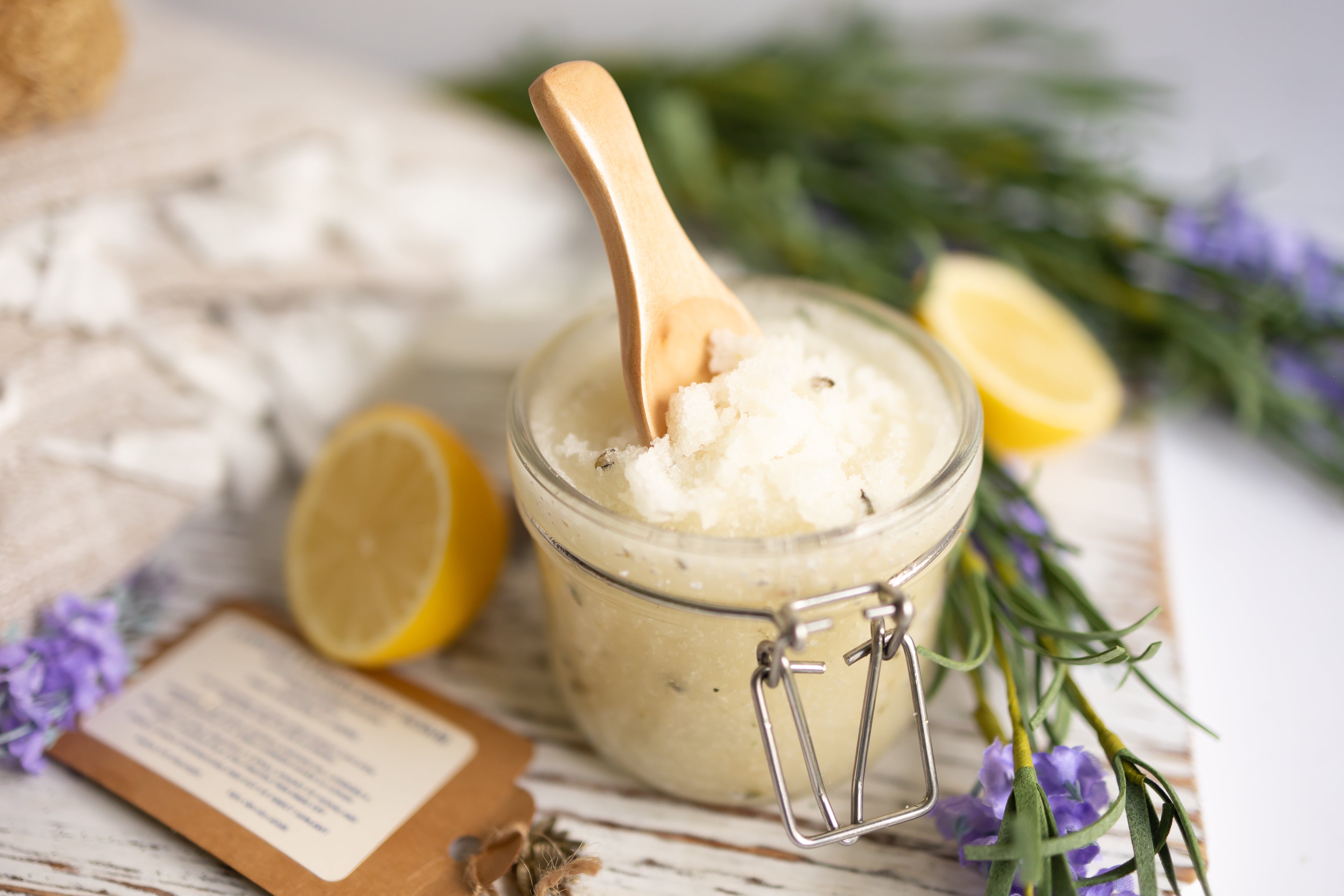 Lemon Body Scrub – Brighten & Refresh
