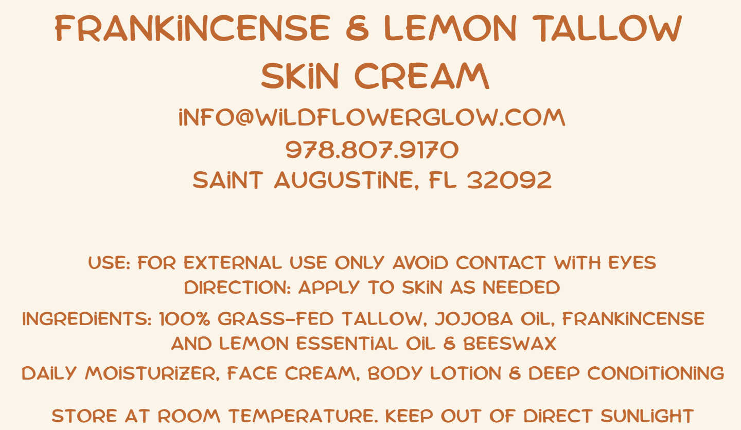 Frankincense & Lemon Oils & Tallow
