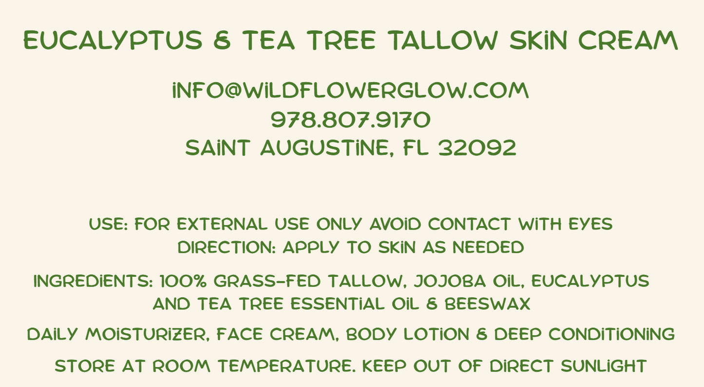 Eucalyptus & Tea Tree Oils & Tallow