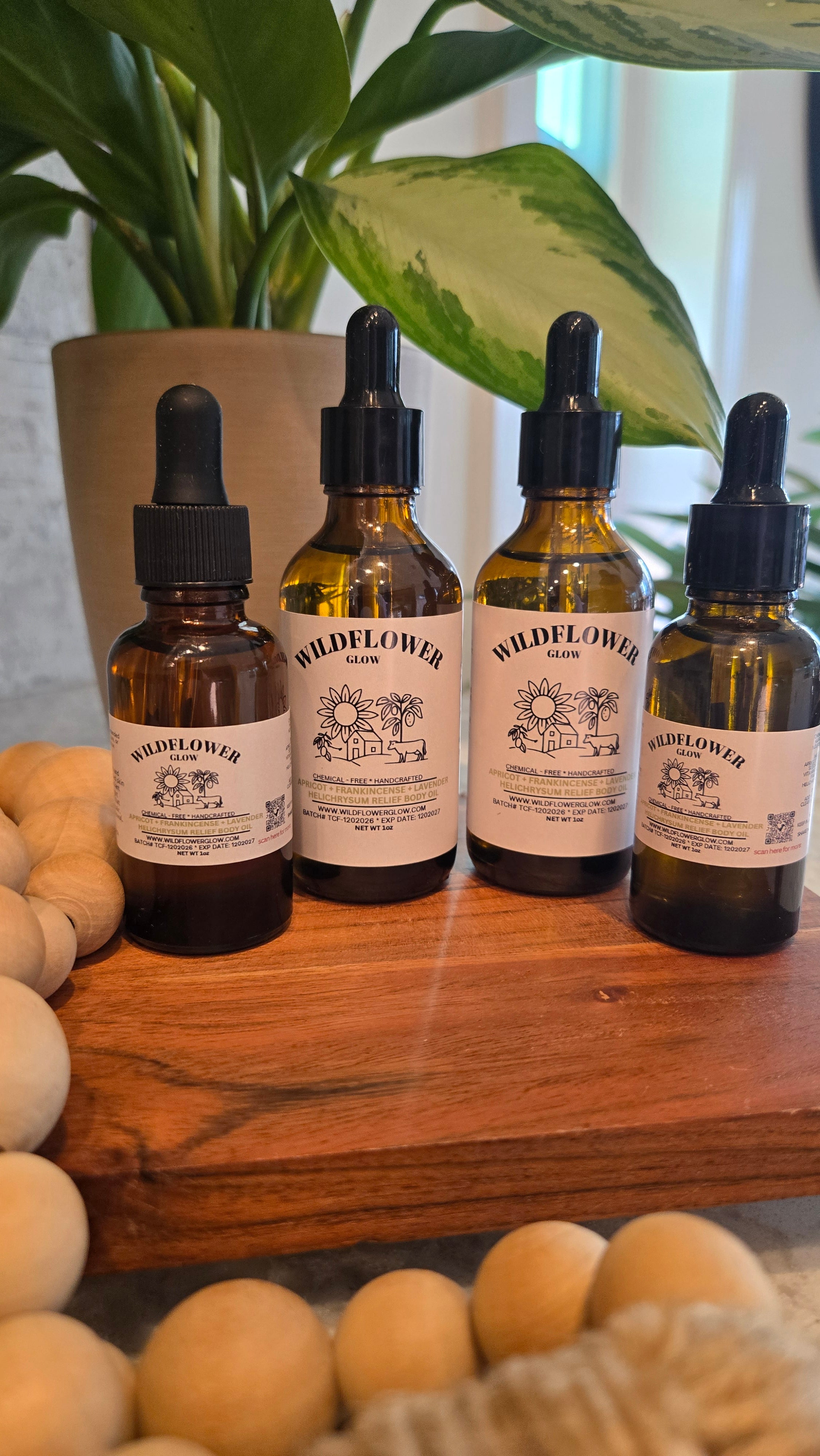 Apricot + Frankincense + Lavender + Helichrysum Relief Body Oil