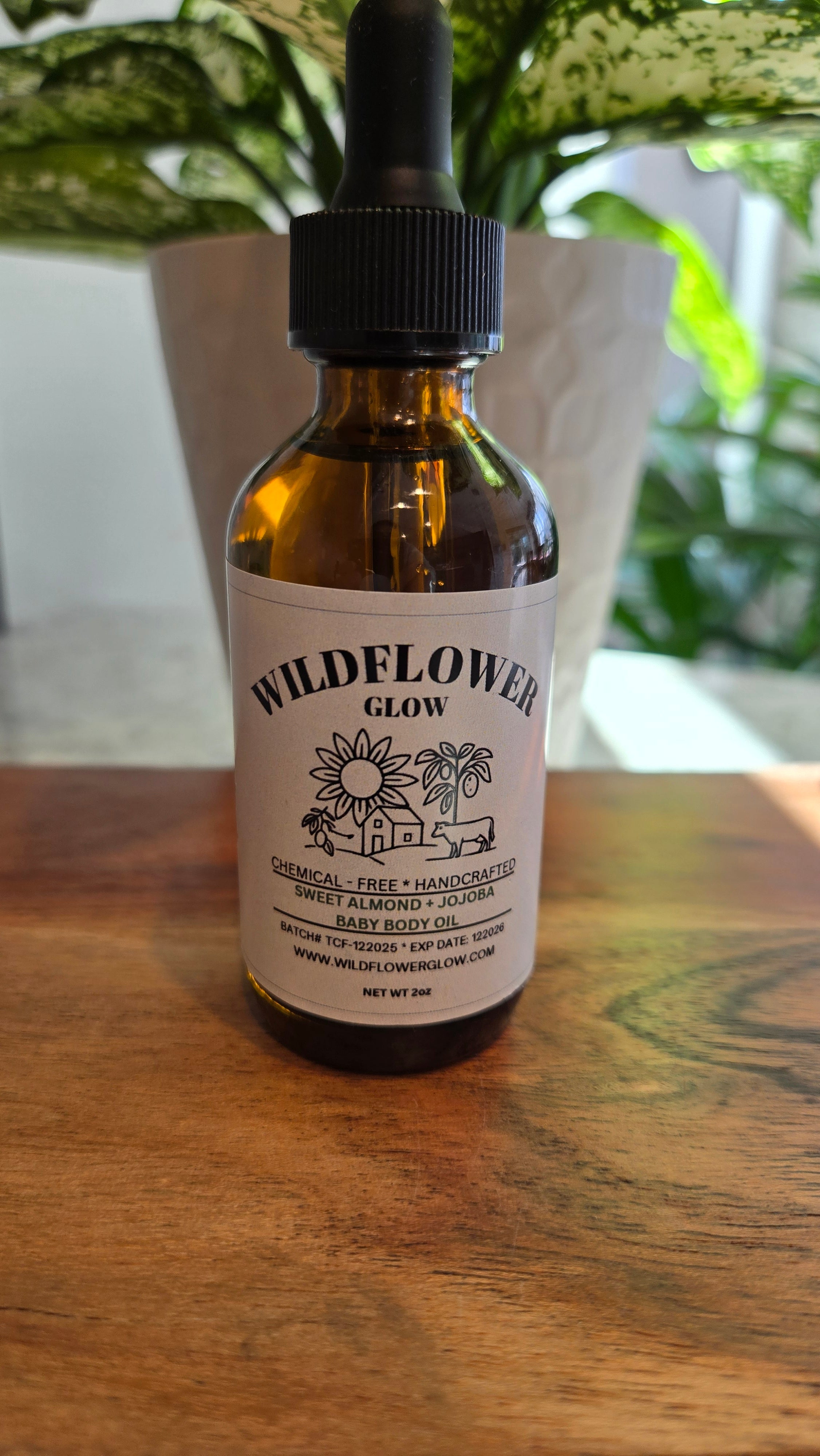 Sweet Almond + Jojoba Baby Body Oil