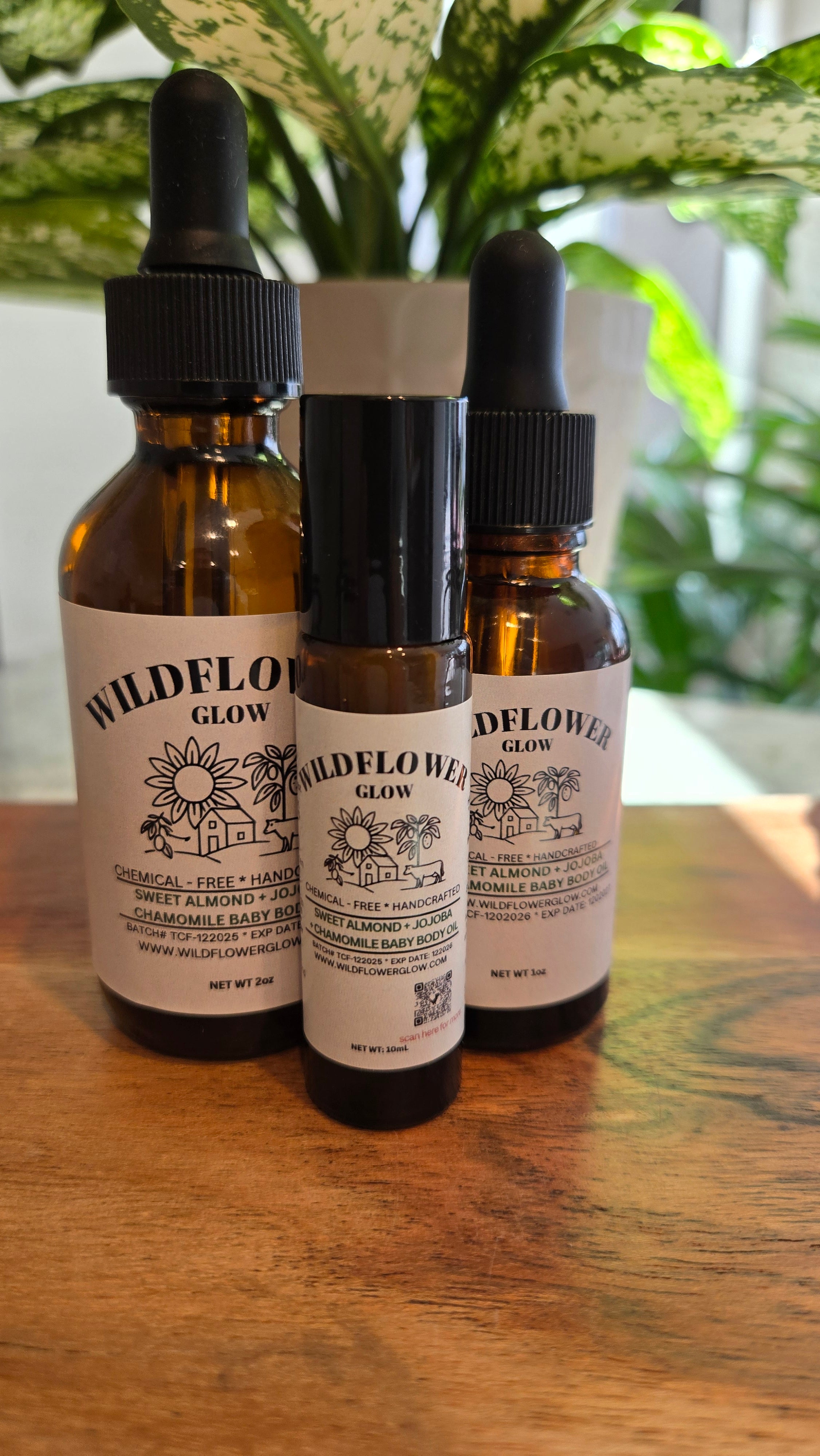 Sweet Almond + Jojoba Oil + Chamomile Baby Body Oil