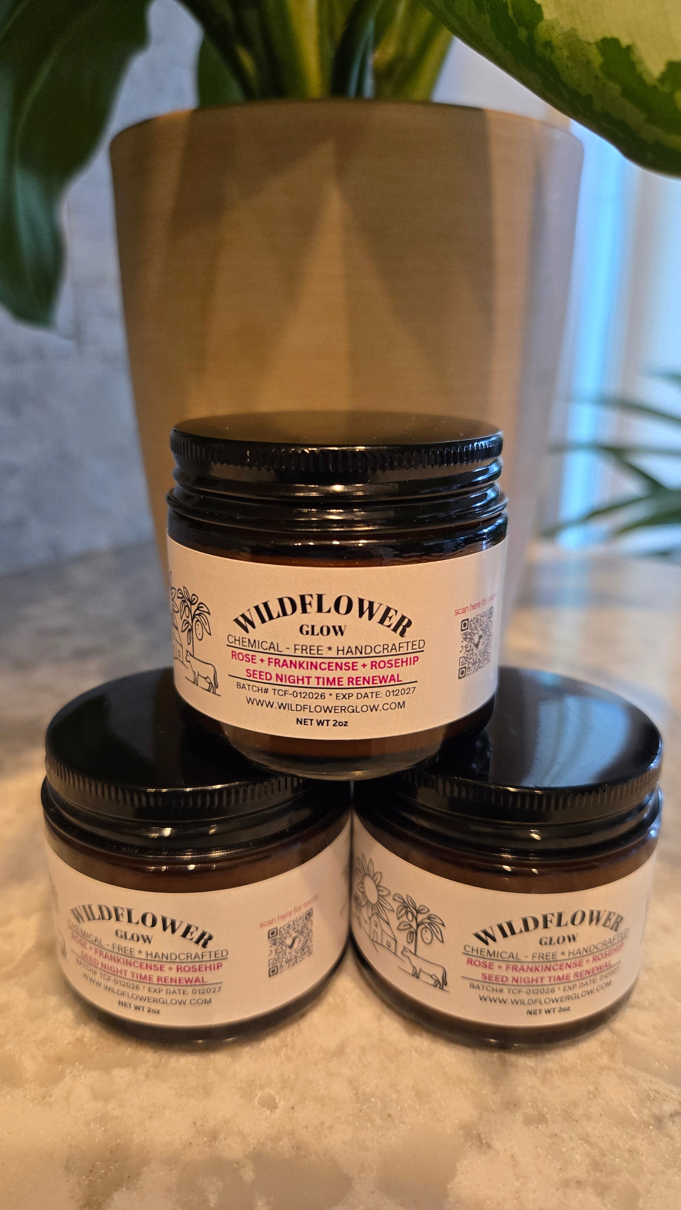 Rose + Frankincense + Rosehip Seed Night Time Renewal Balm