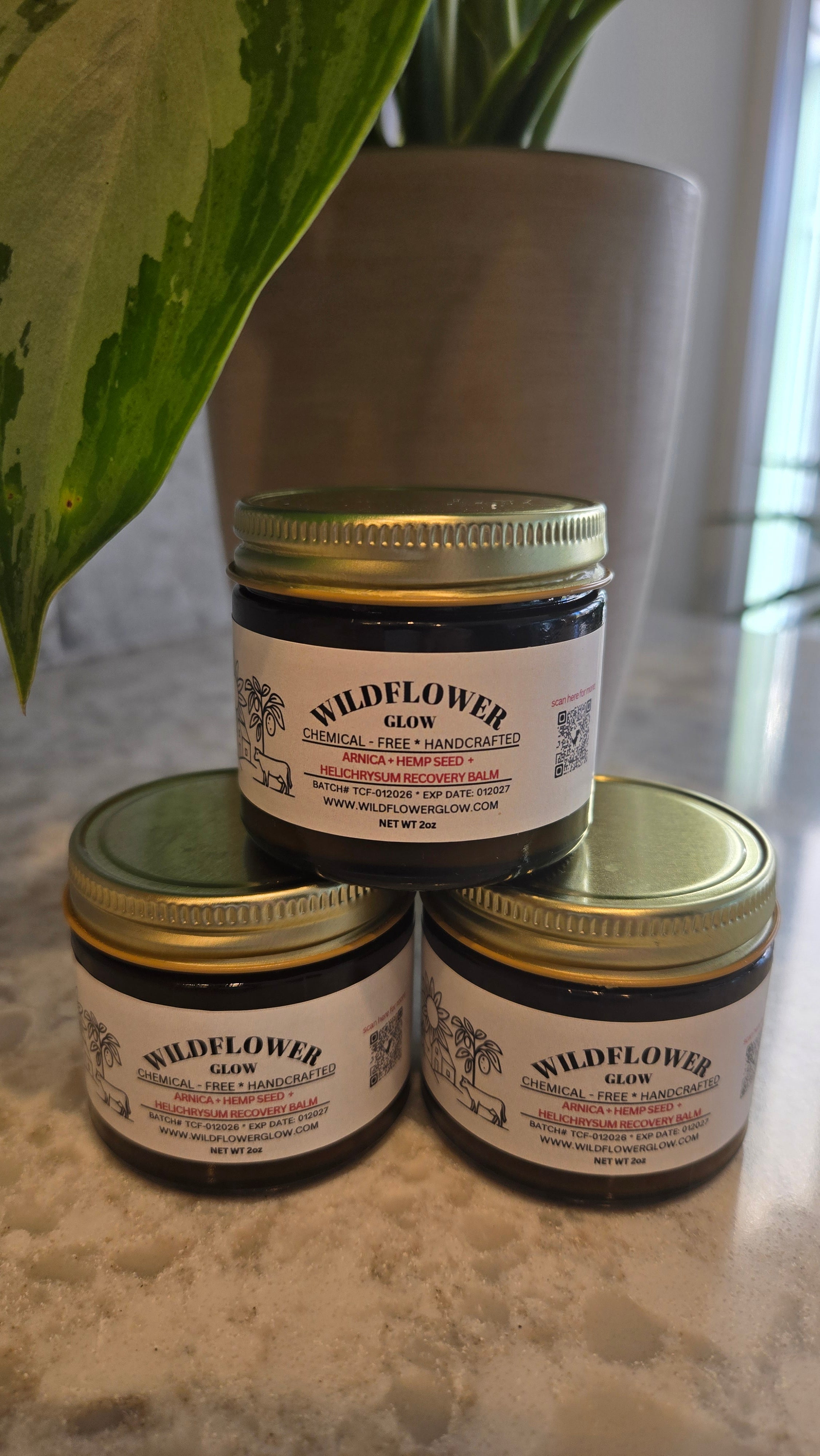 Arnica + Hemp Seed + Helichrysum Recovery Balm