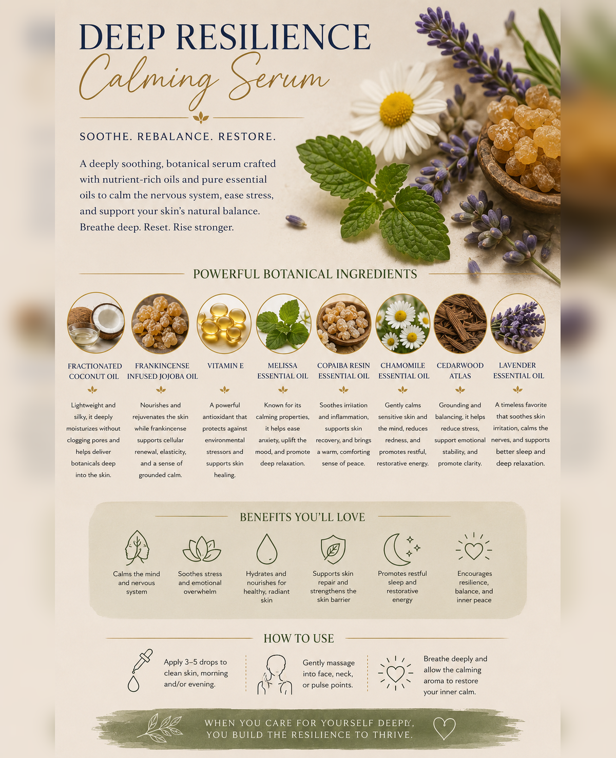 Deep Resilience Aromatic Body Oil | Copaiba & Frankincense Serum