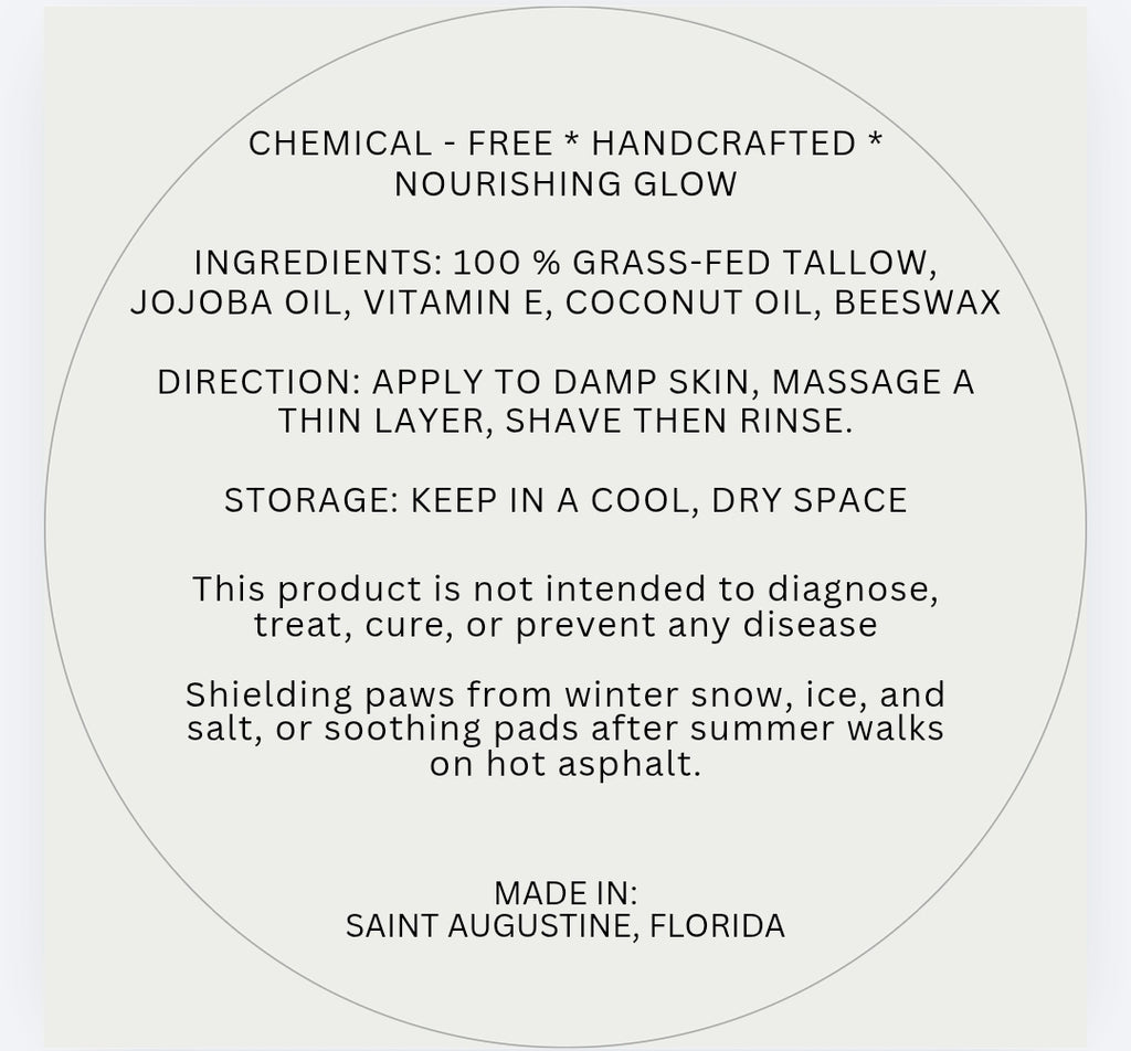 Meadow Paws | Grass-Fed Tallow Dog Balm for Paw, Nose & Skin Relief