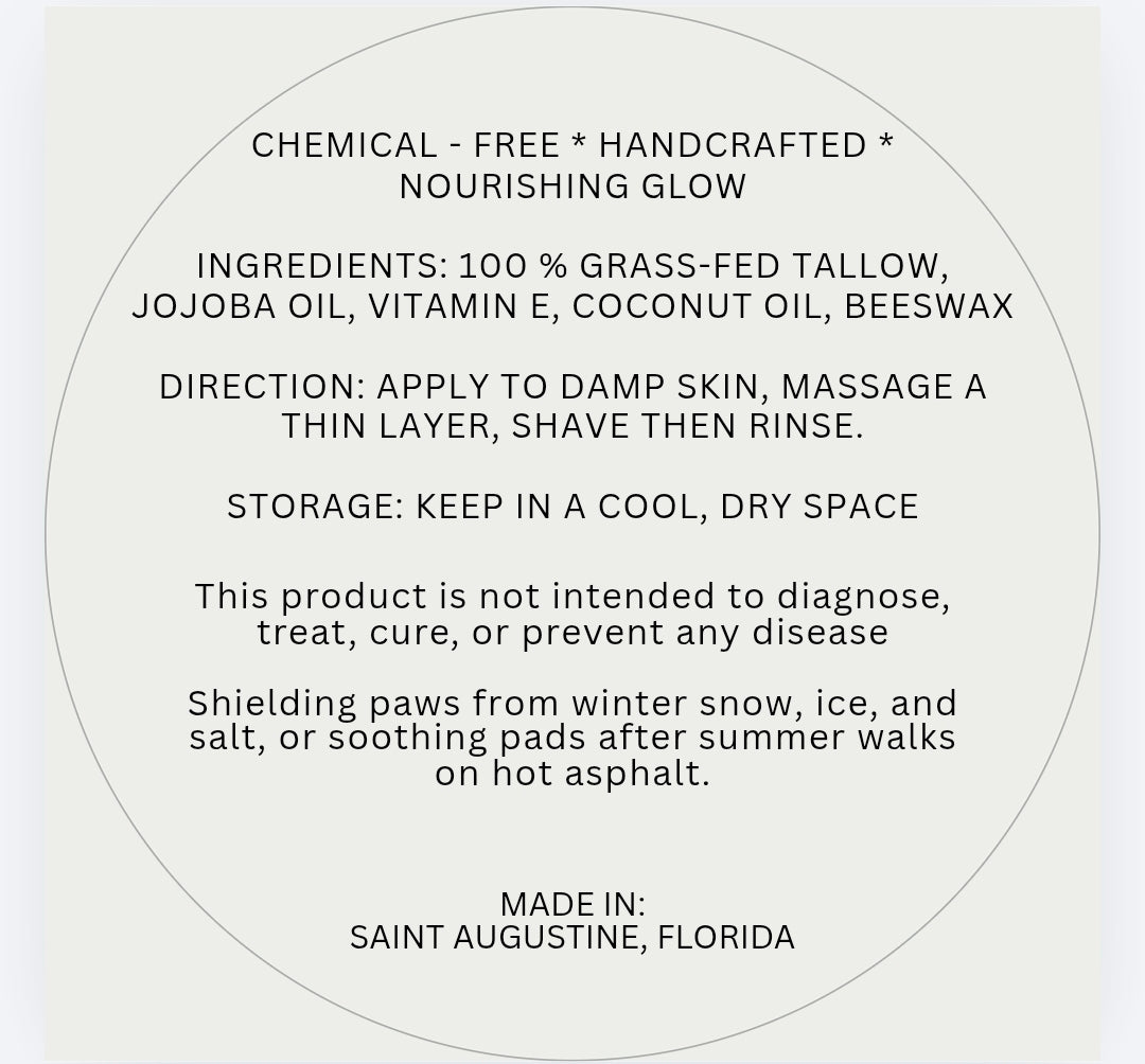 Meadow Paws | Grass-Fed Tallow Dog Balm for Paw, Nose & Skin Relief