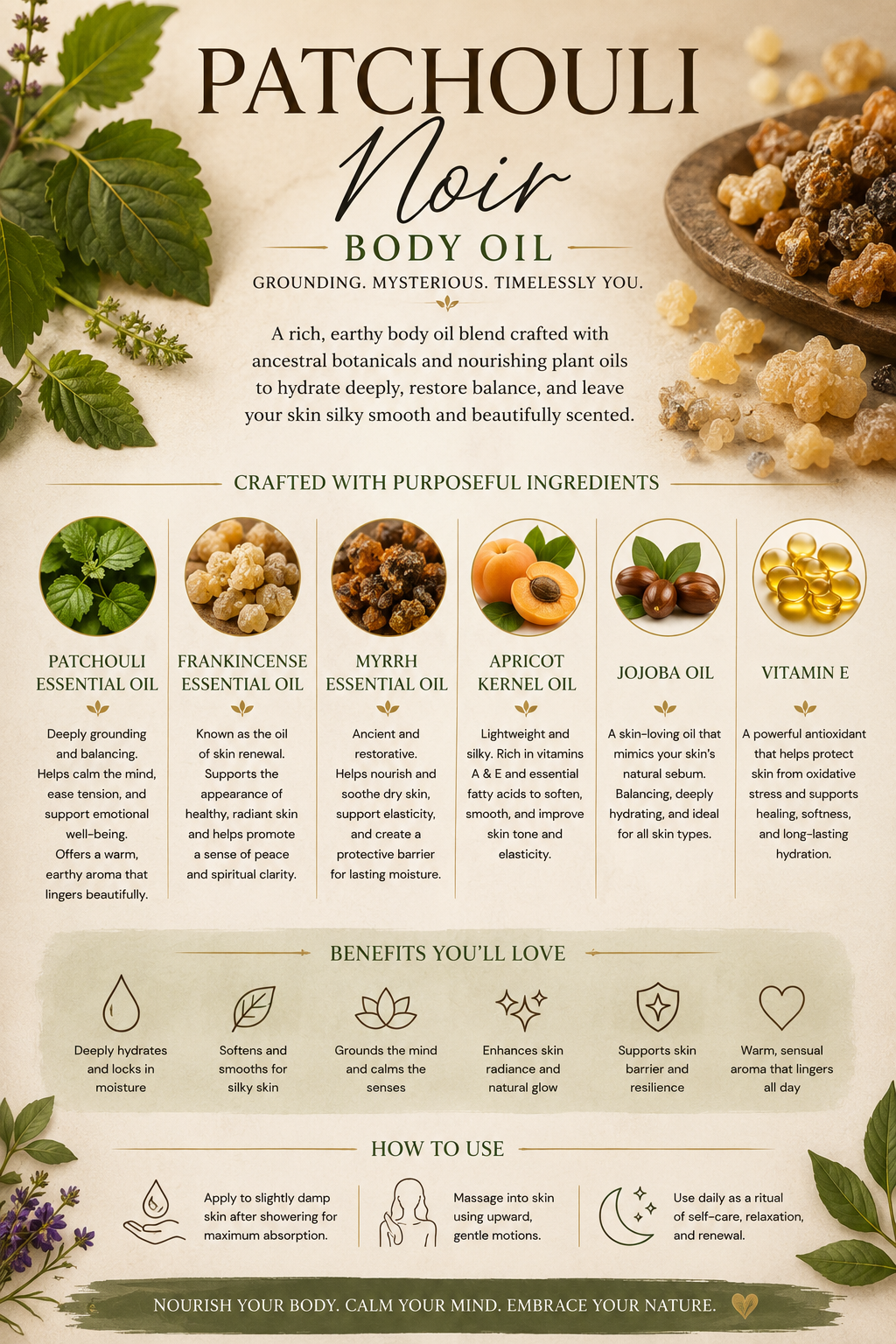 Patchouli Noir Body Oil